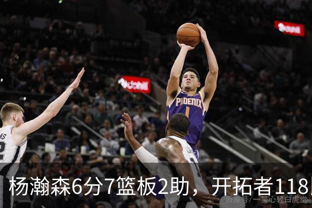 杨瀚森6分7篮板2助，开拓者118比128负勇士
