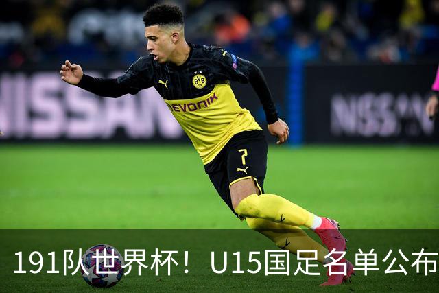 191队世界杯！U15国足名单公布：周海滨率队PK日本沙特所罗门
